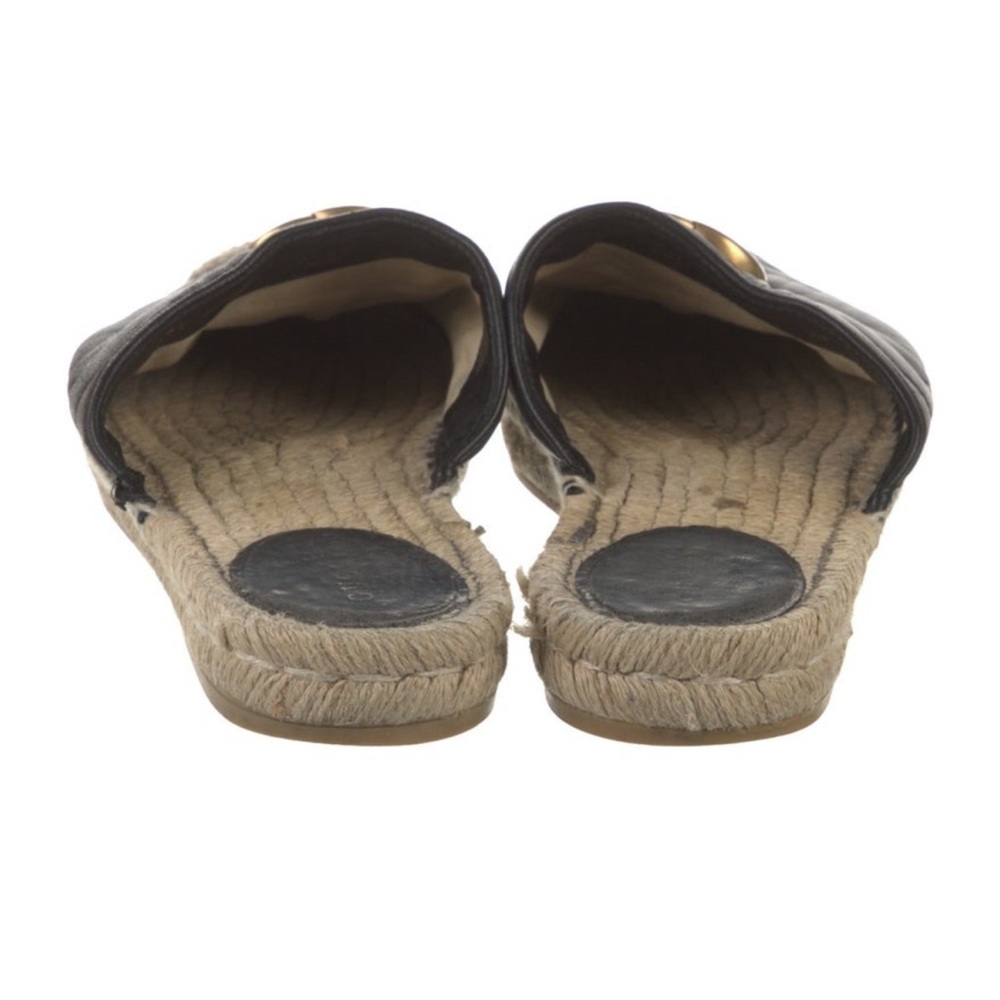 Gucci Nappa Matelasse GG Marmont Espadrille Mules - Picture 4 of 16